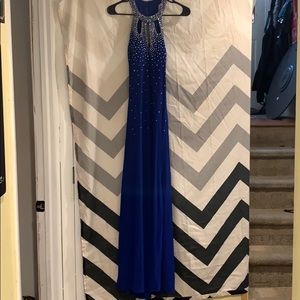 Royal  blue prom dress